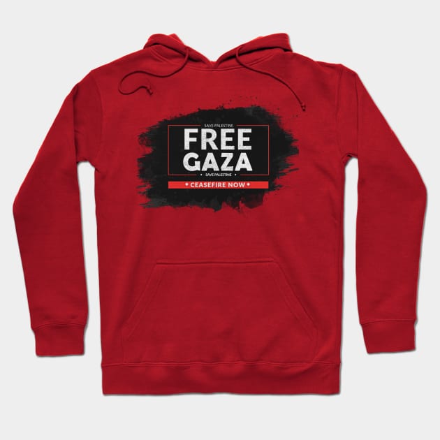 Free Gaza & Save Gaza Hoodie by IKAT